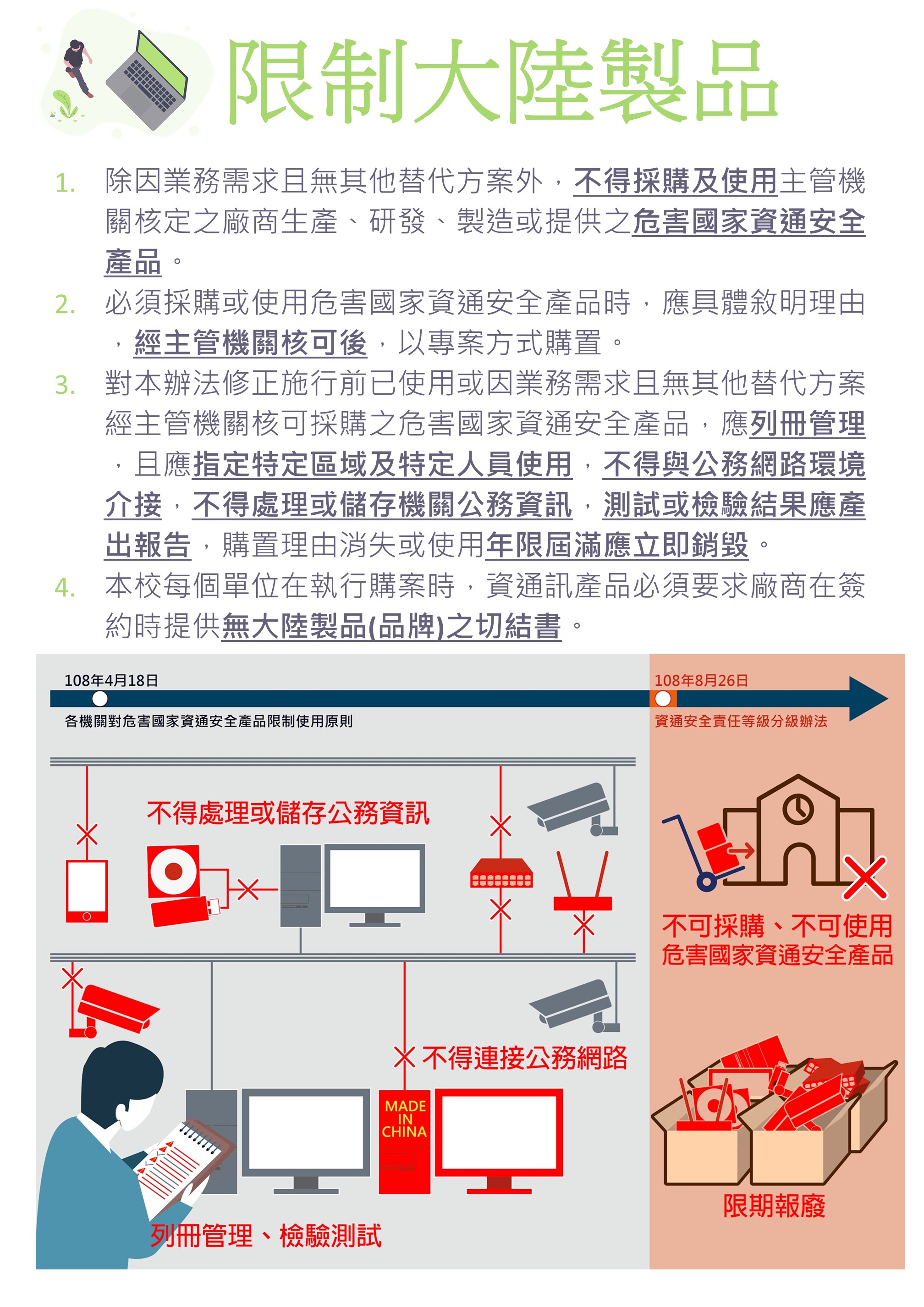 資安-限制大陸製品