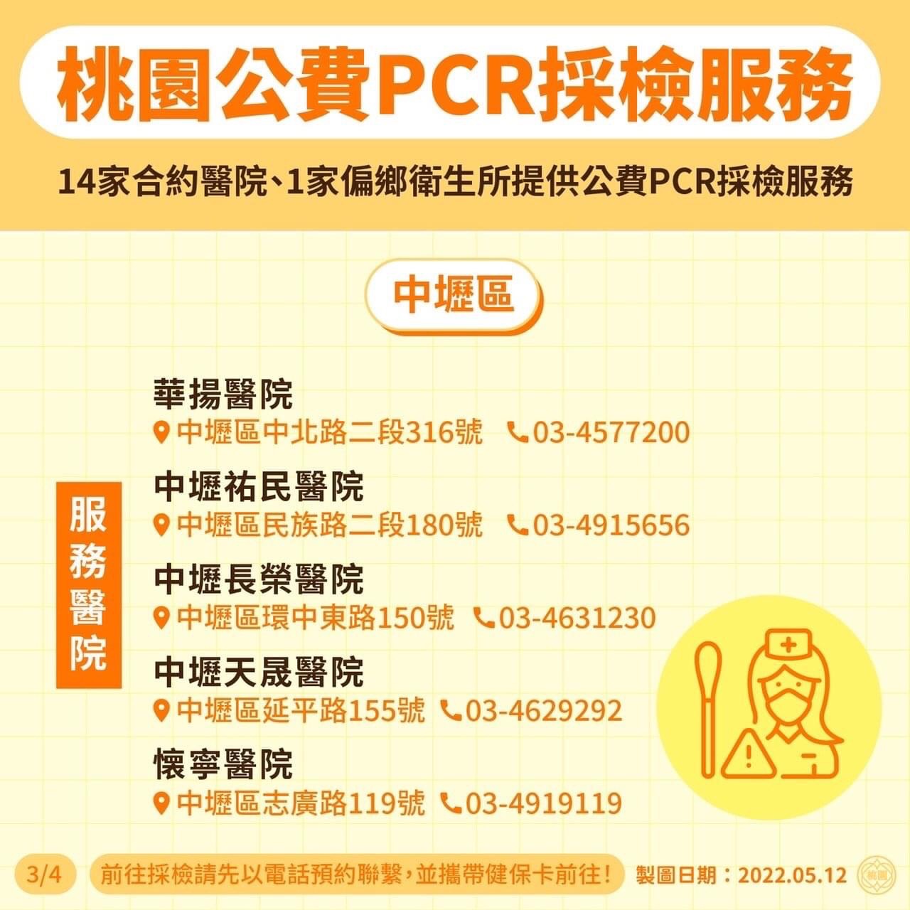 桃園公費pcr採檢服務2