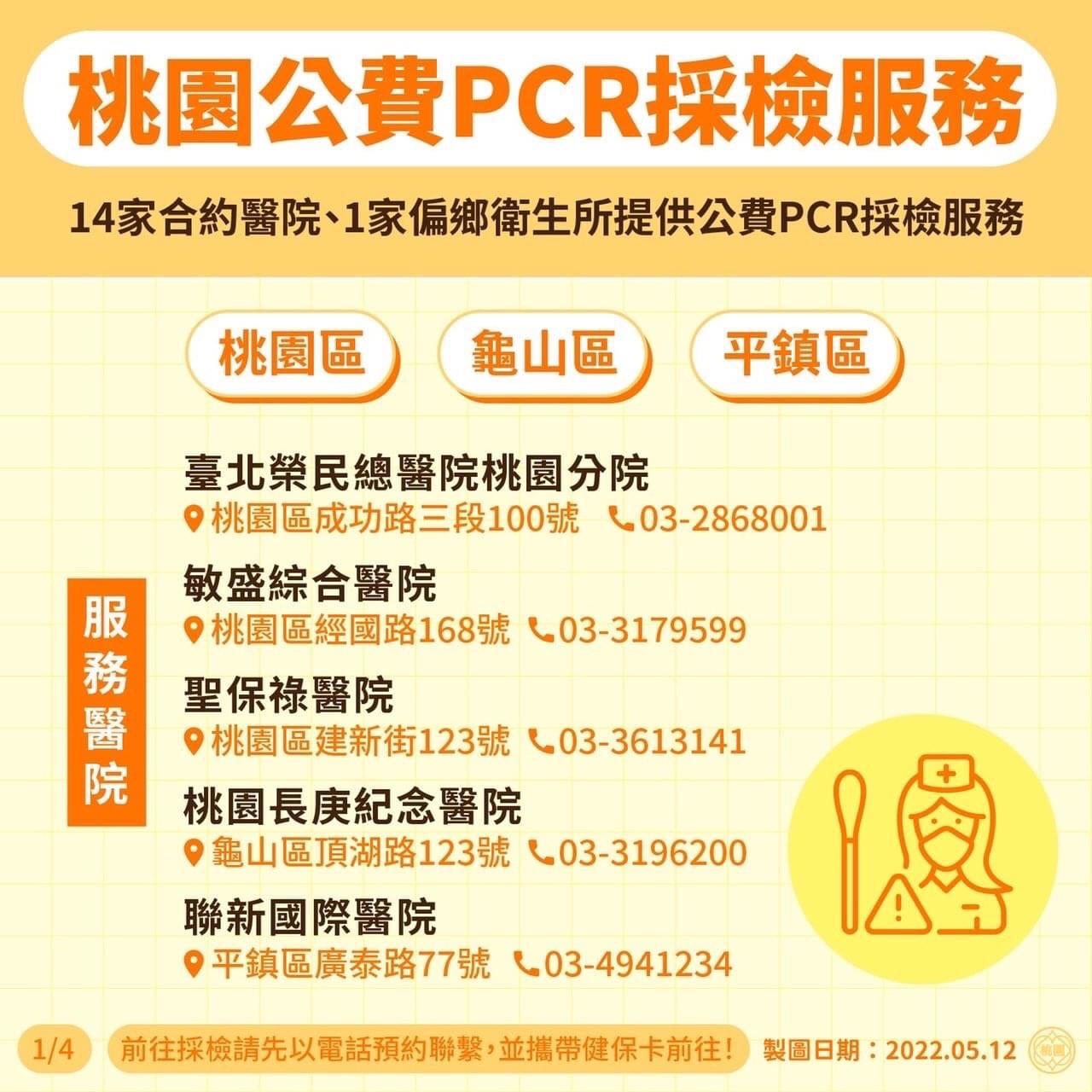 桃園公費pcr採檢服務4